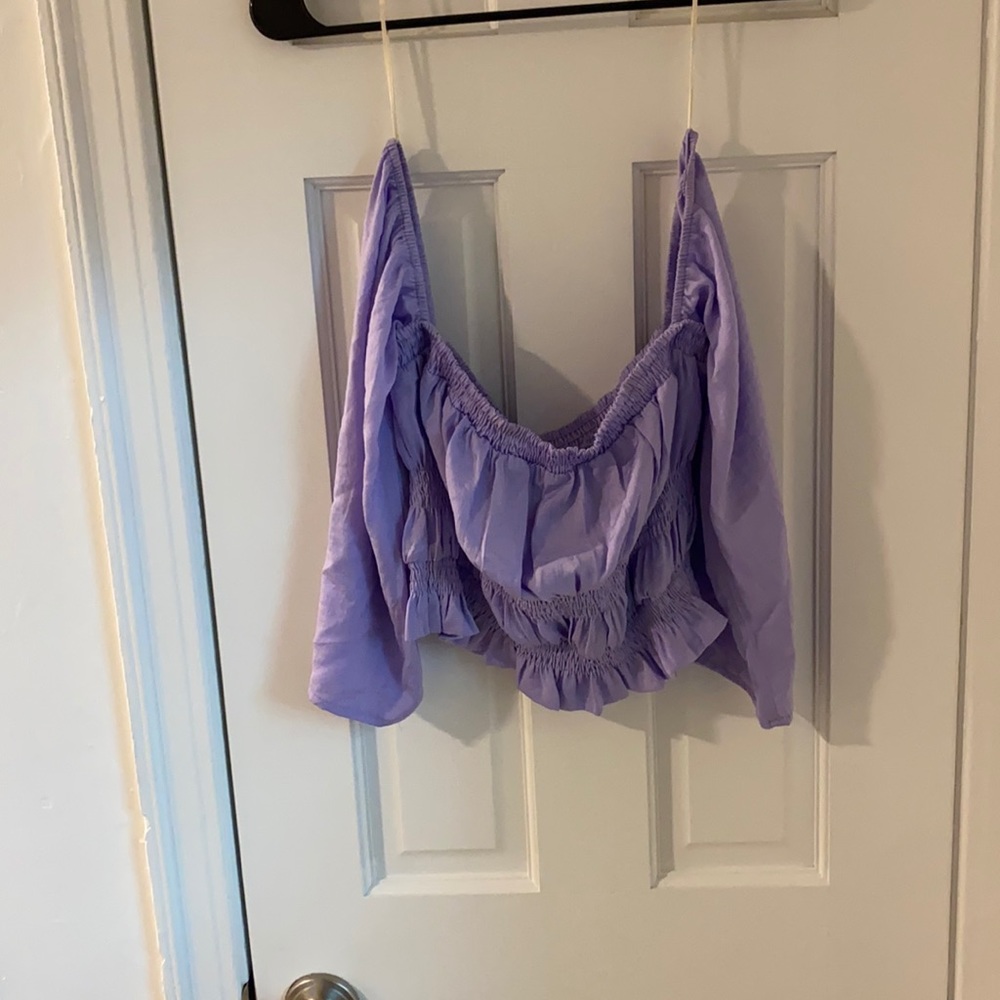 Forever 21 Lilac off the shoulder top